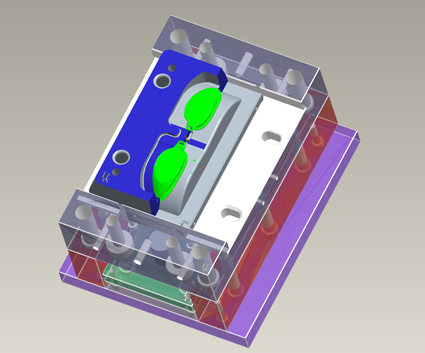 游泳眼鏡片模具設(shè)計(jì)